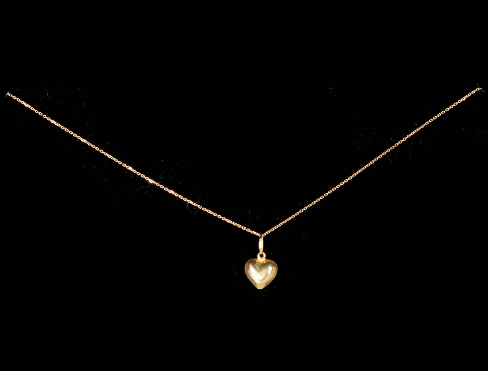 Colar de ouro 18 k., contraste 750 mls com pendente feitio coração... - foto 7 de 7