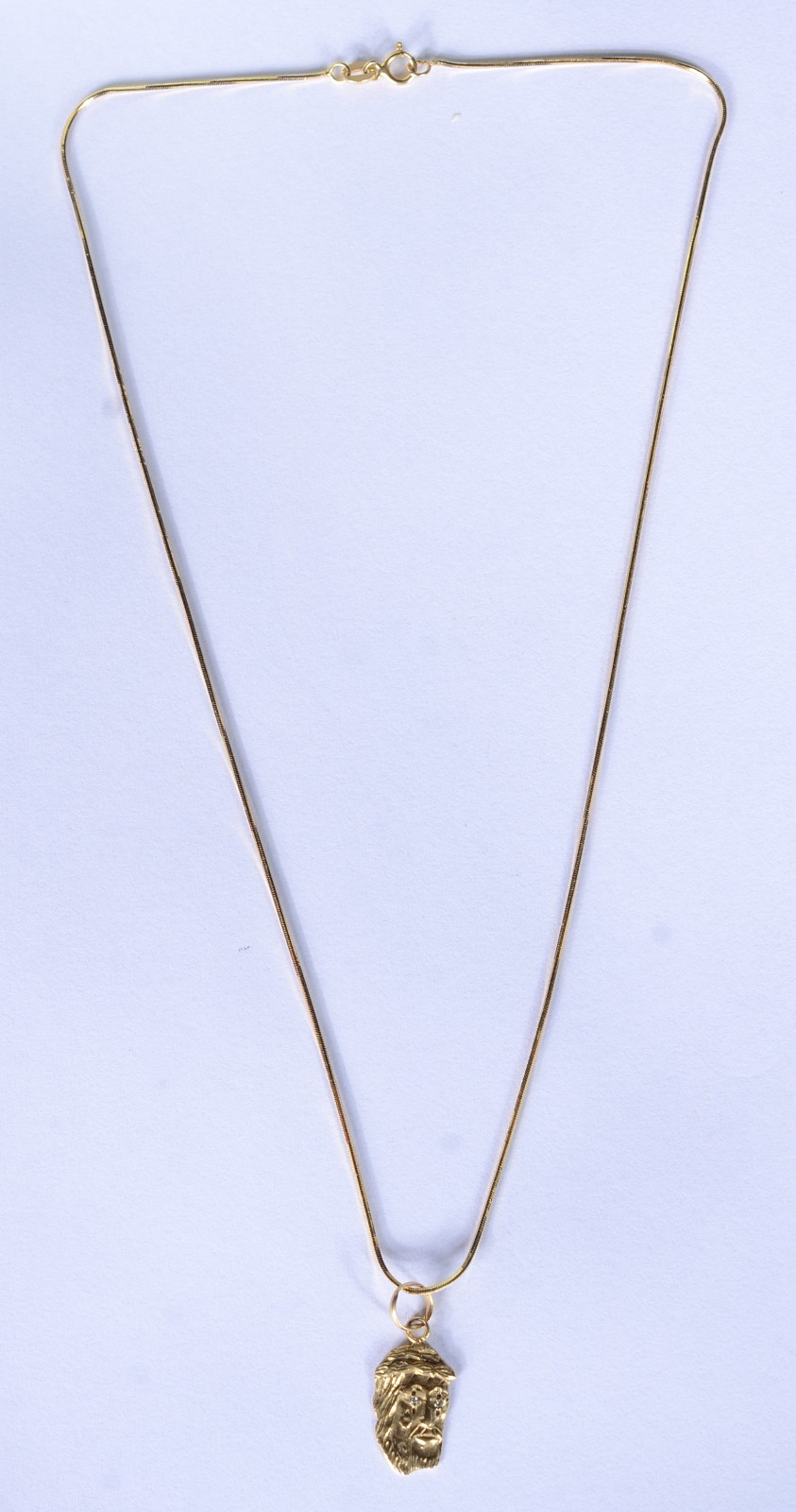 Colar de ouro 18 k., contraste 750 mls feitio "rabo de rato" com... - foto 2 de 5
