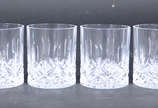 Seis copos para whisky de cristal lapidado - Seis copos para whisky de cristal lapidado