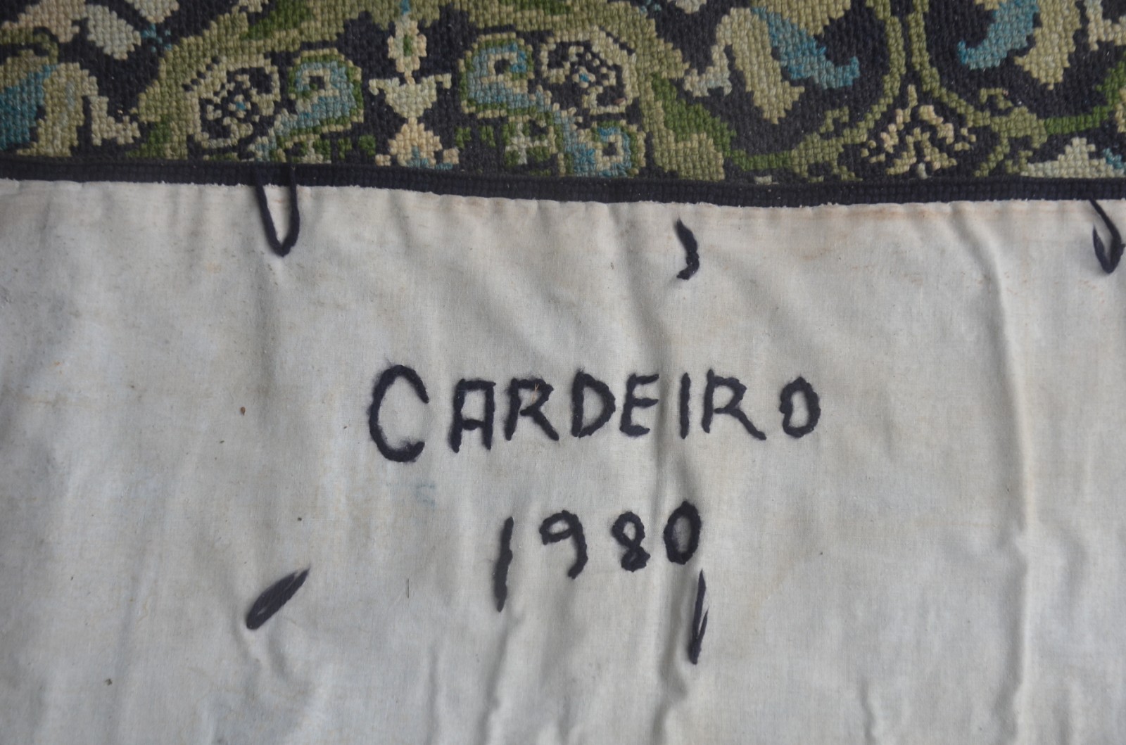 Tapete Arraiolo - "Cardeiro - 1980" - foto 5 de 11