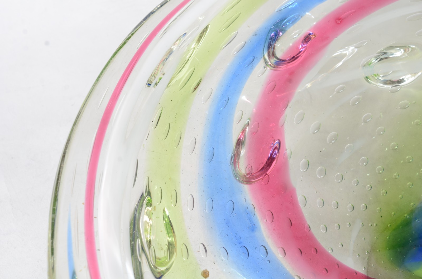 Belíssimo centro de mesa de murano italiano com mesclas coloridas e... - foto 7 de 8