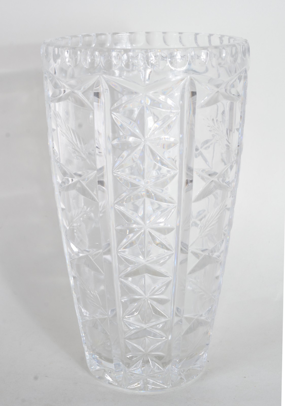 Vaso de cristal lapidado. - foto 1 de 5