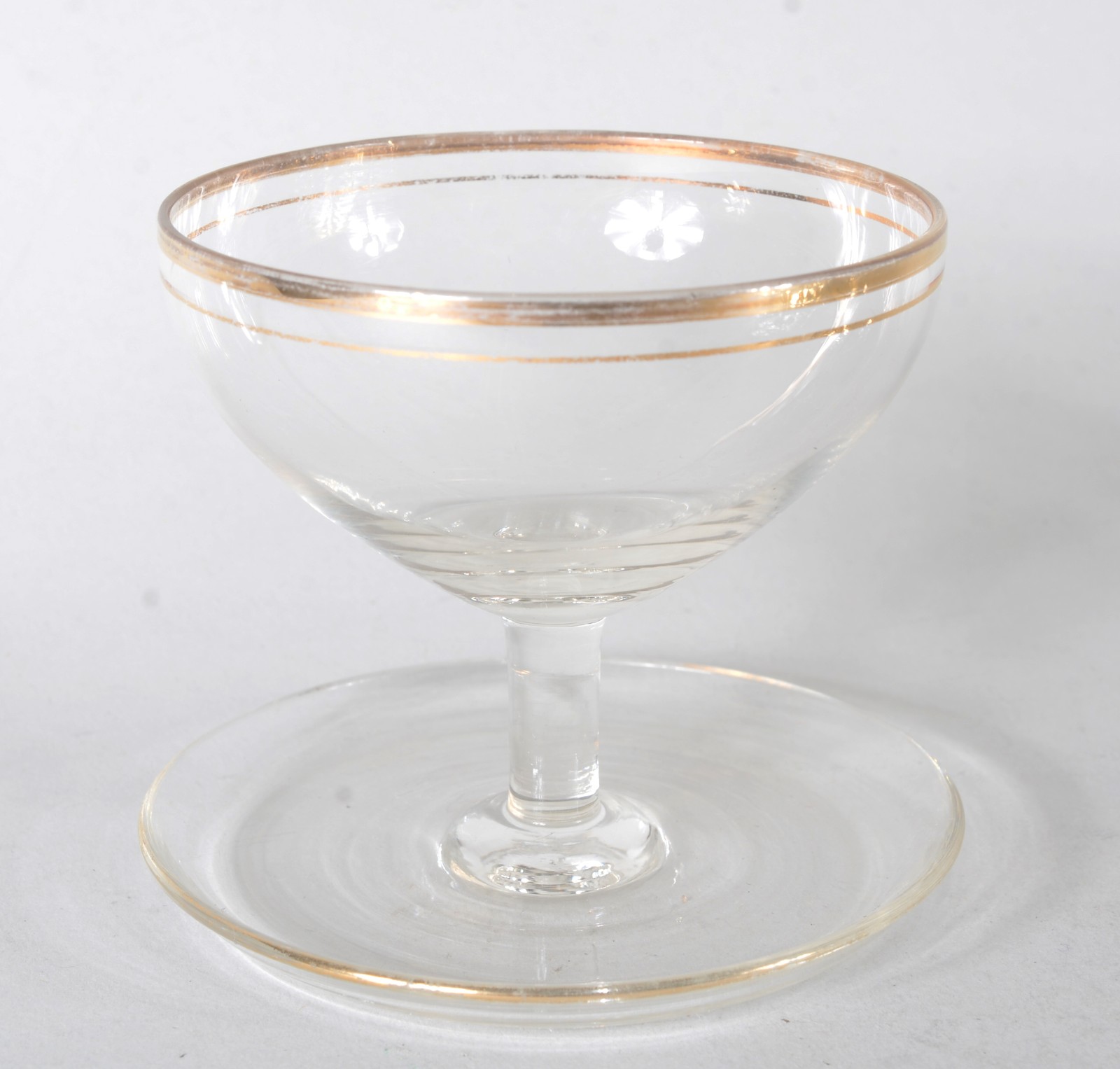 Conjunto com 12 taças para sorvete em demi cristal com presentoir... - foto 2 de 7