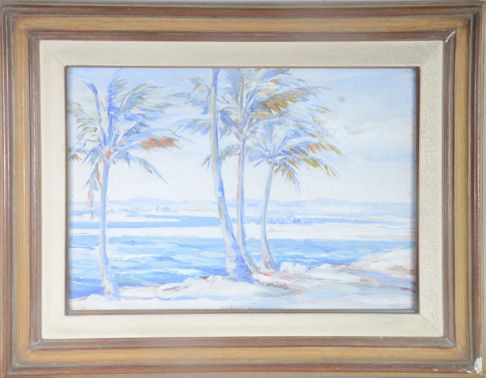 Mário Nunes (1889-1982), Marinha com coqueiros. - foto 2 de 5