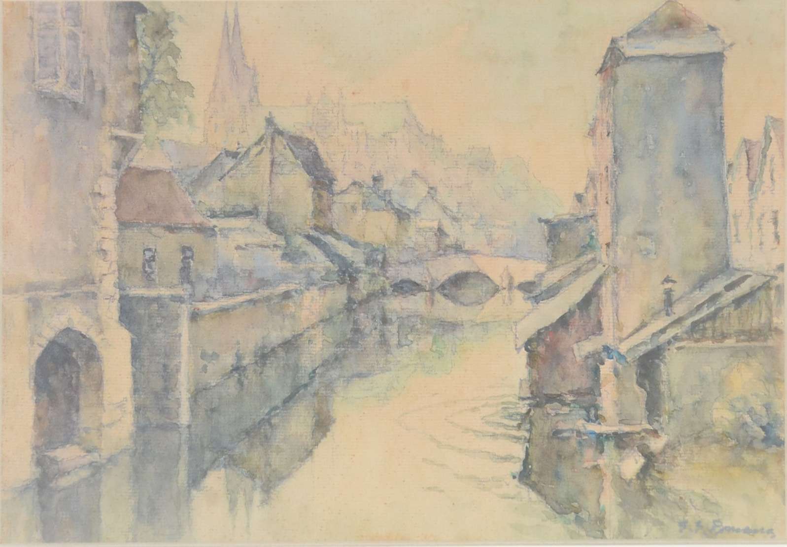 G.ROMANO, Sur Bordes de l'eau a Chatres. - Galeria Alphaville