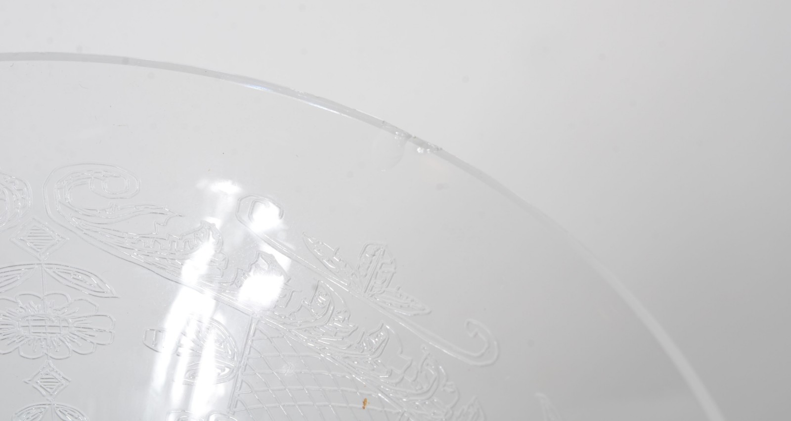 Conjunto de cristal lavrado com guirlandas, composto de garrafa e 6... - foto 11 de 11