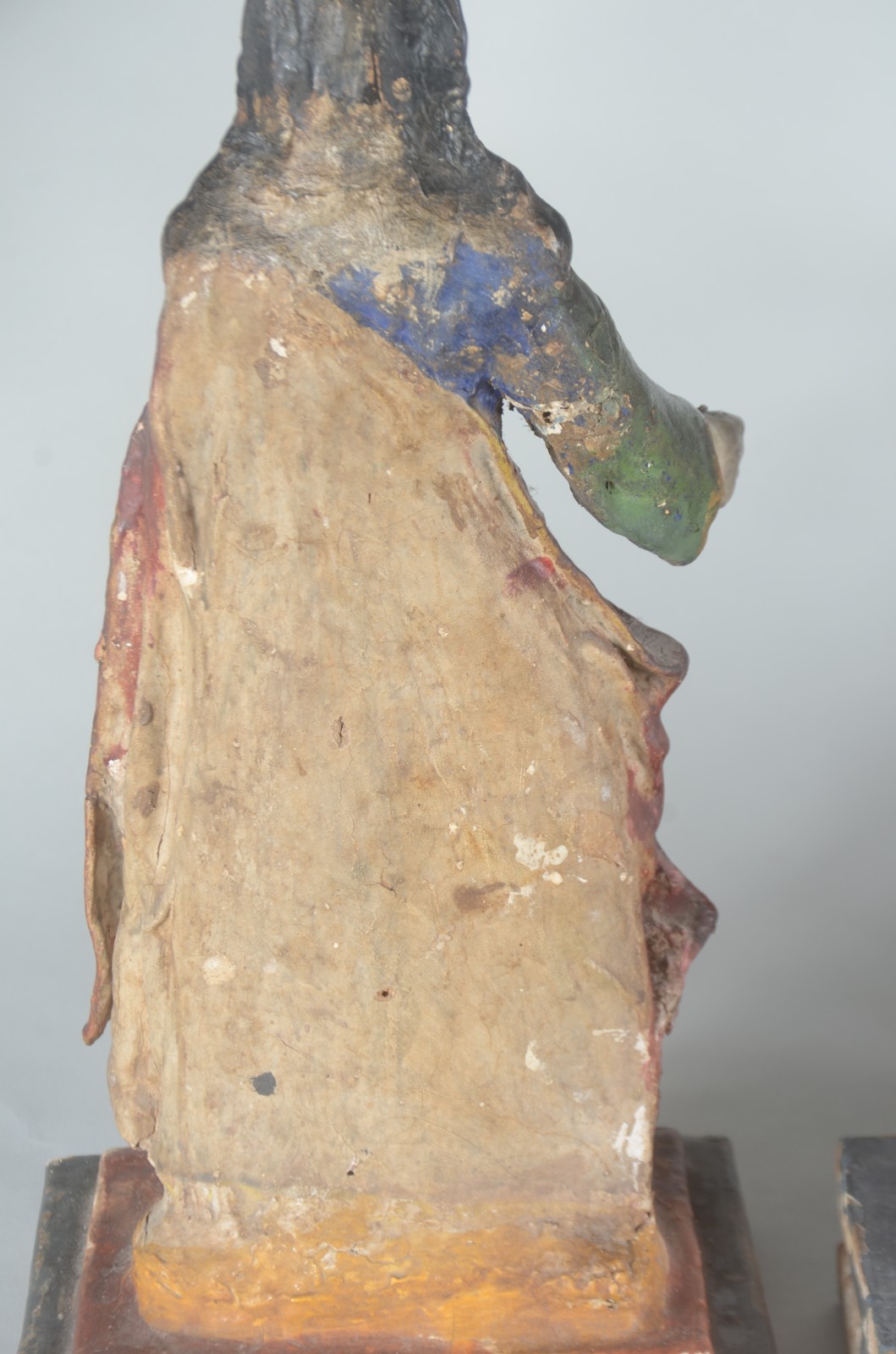 Tres antigas imagens de papier mâché e madeira policromada... - foto 10 de 11