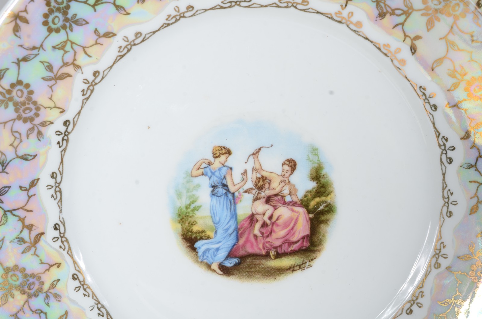Conjunto de 8 xícaras com pires para chá de porcelana oriental... - foto 2 de 11