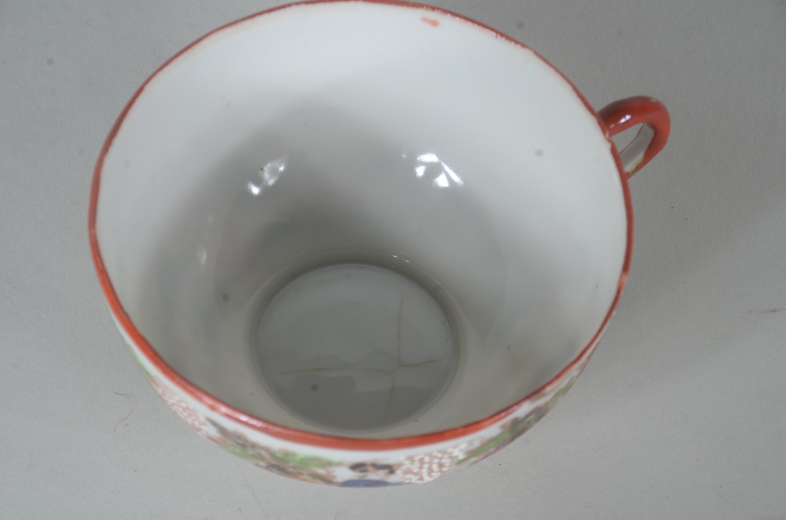 Serviço para chá de porcelana oriental, composto de: 10 xícaras com... - foto 6 de 9