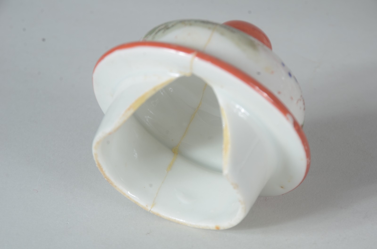 Serviço para chá de porcelana oriental, composto de: 10 xícaras com... - foto 7 de 9
