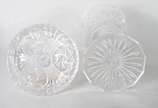 Compoteira de cristal europeu lapidado ( com la... - Compoteira de cristal europeu lapidado ( com lascado na borda).