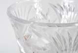 Compoteira de cristal europeu lapidado ( com la... - Compoteira de cristal europeu lapidado ( com lascado na borda).