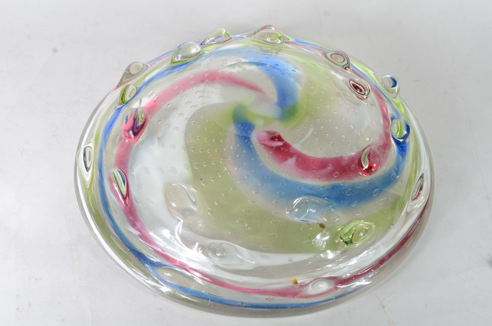Belíssimo centro de mesa de murano italiano com mesclas coloridas e... - foto 8 de 8