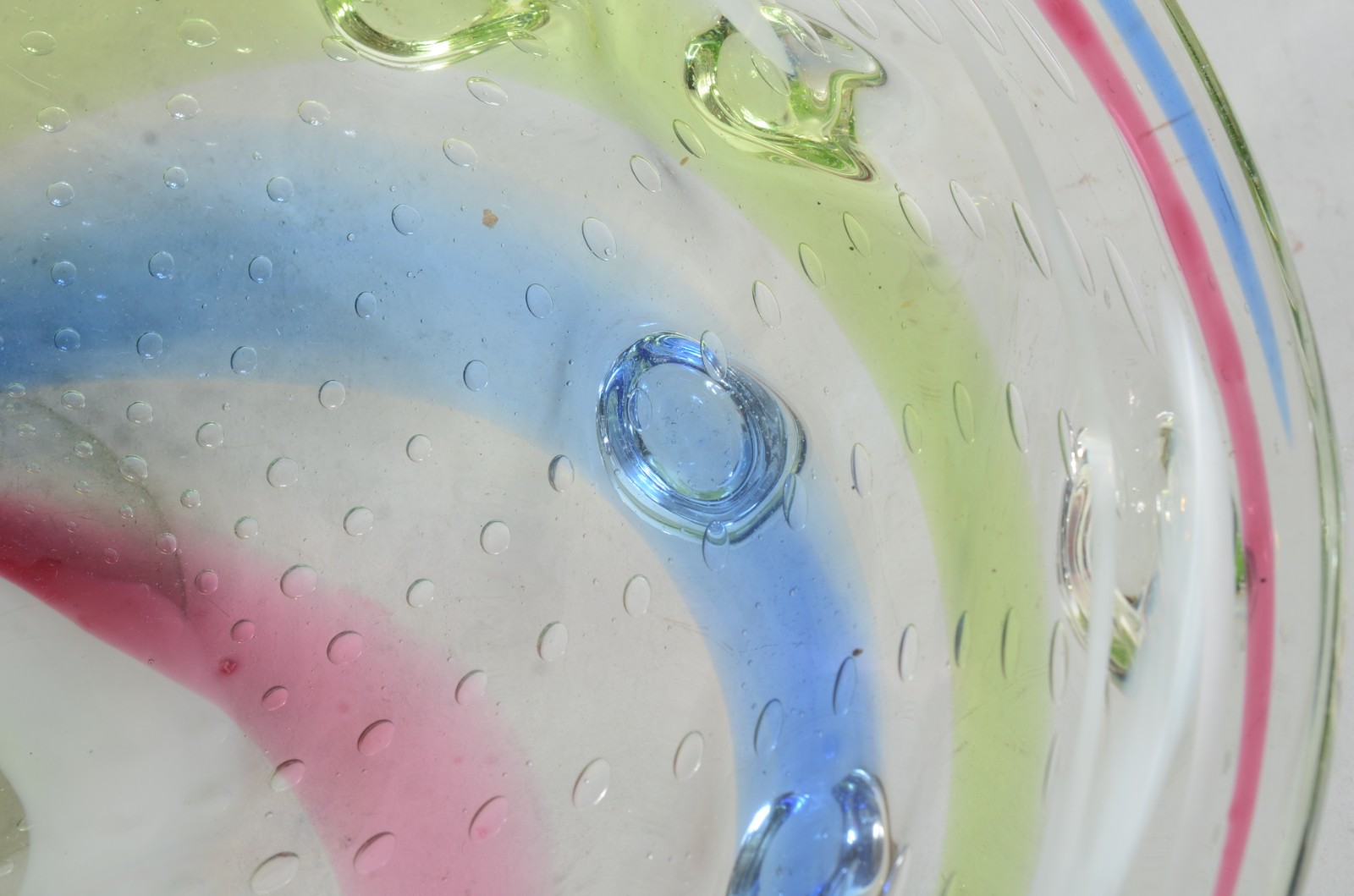 Belíssimo centro de mesa de murano italiano com mesclas coloridas e... - foto 5 de 8