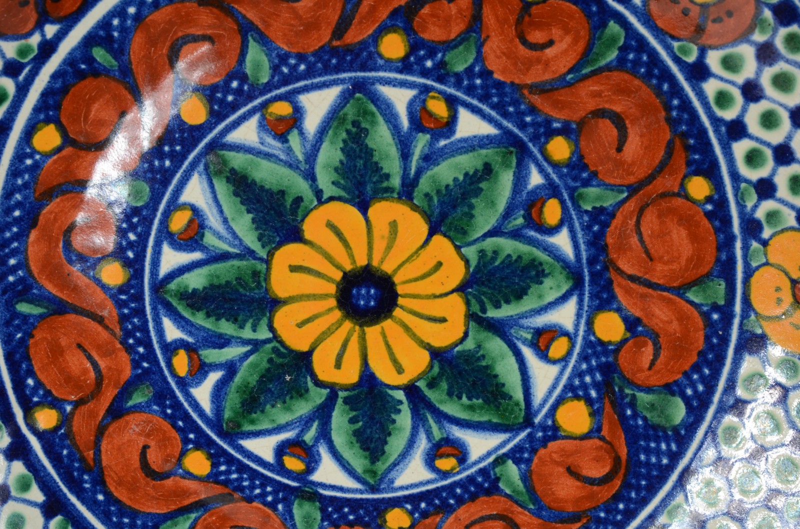 Serviço de cerâmica mexicana "Talavera" floral em policromia... - foto 2 de 10
