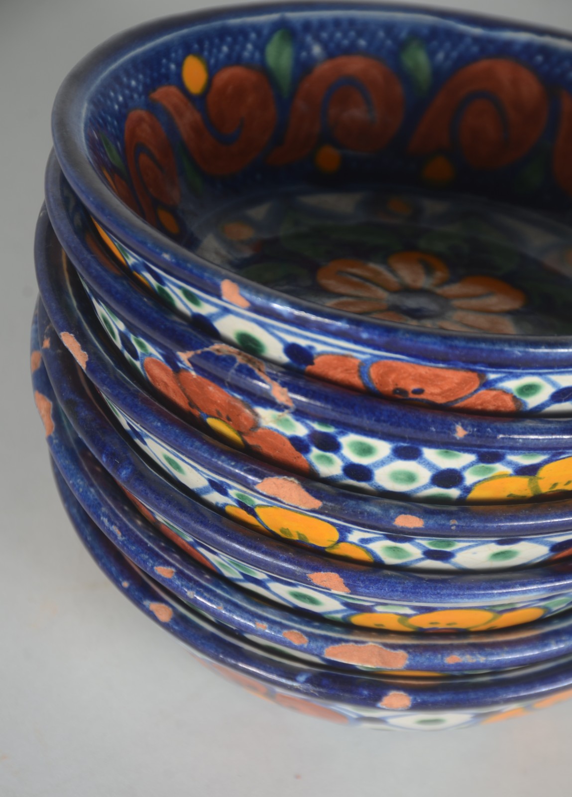 Serviço de cerâmica mexicana "Talavera" floral em policromia... - foto 8 de 10