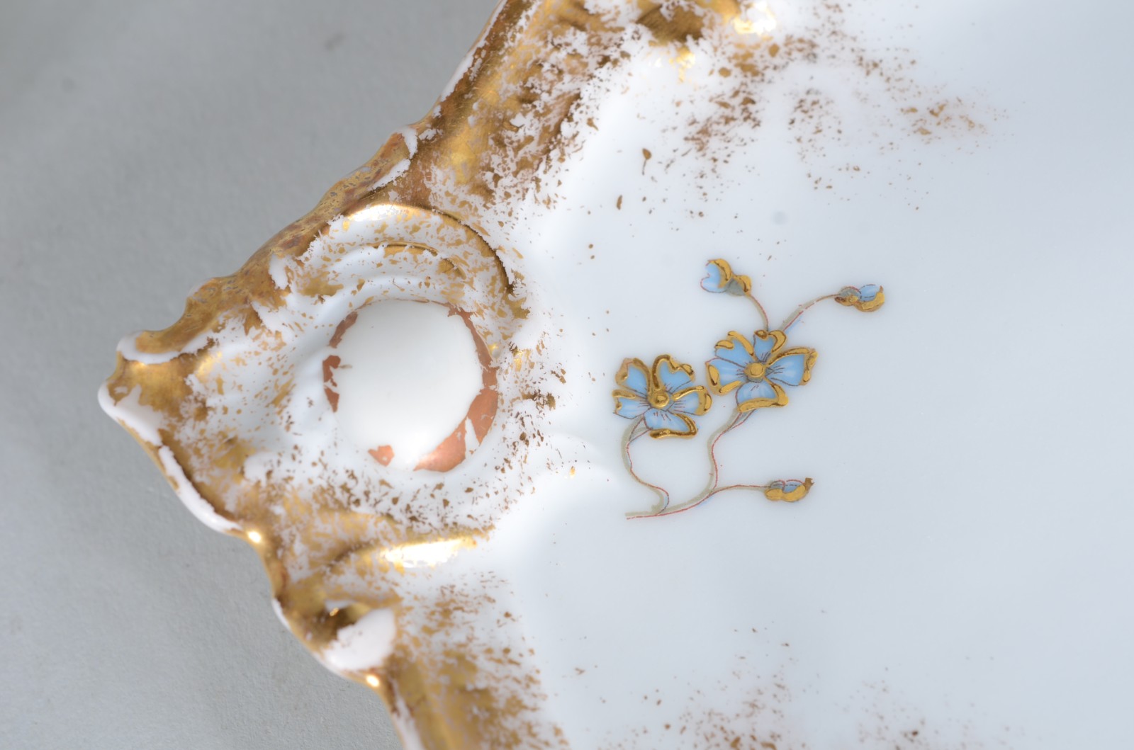 Conjunto com 6 pratos para sobremesa de porcelana France Deposé... - foto 4 de 8