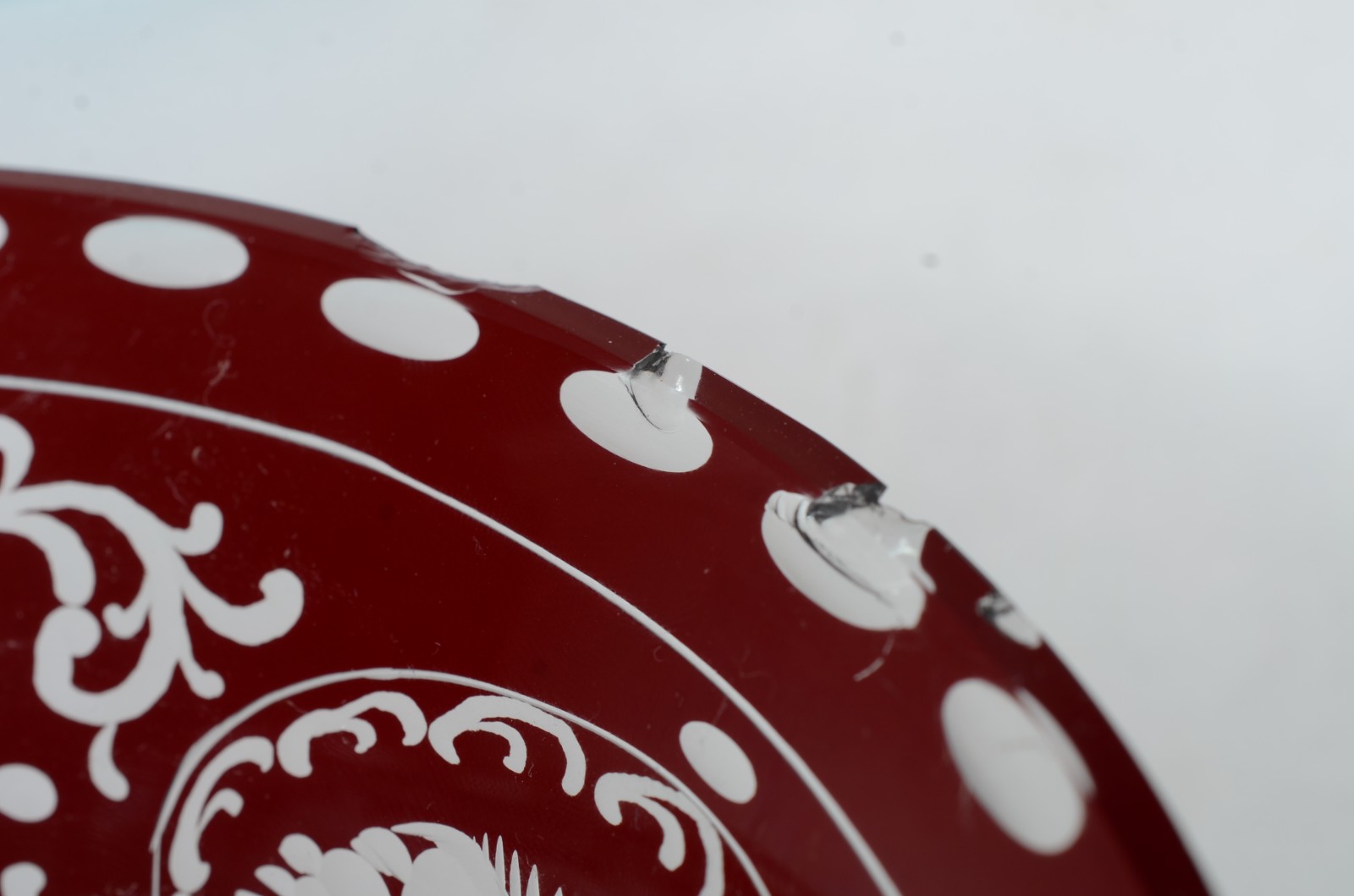 Cinco peças diversas de cristal/ vidro, sendo: bowl doublé rubi... - foto 10 de 10