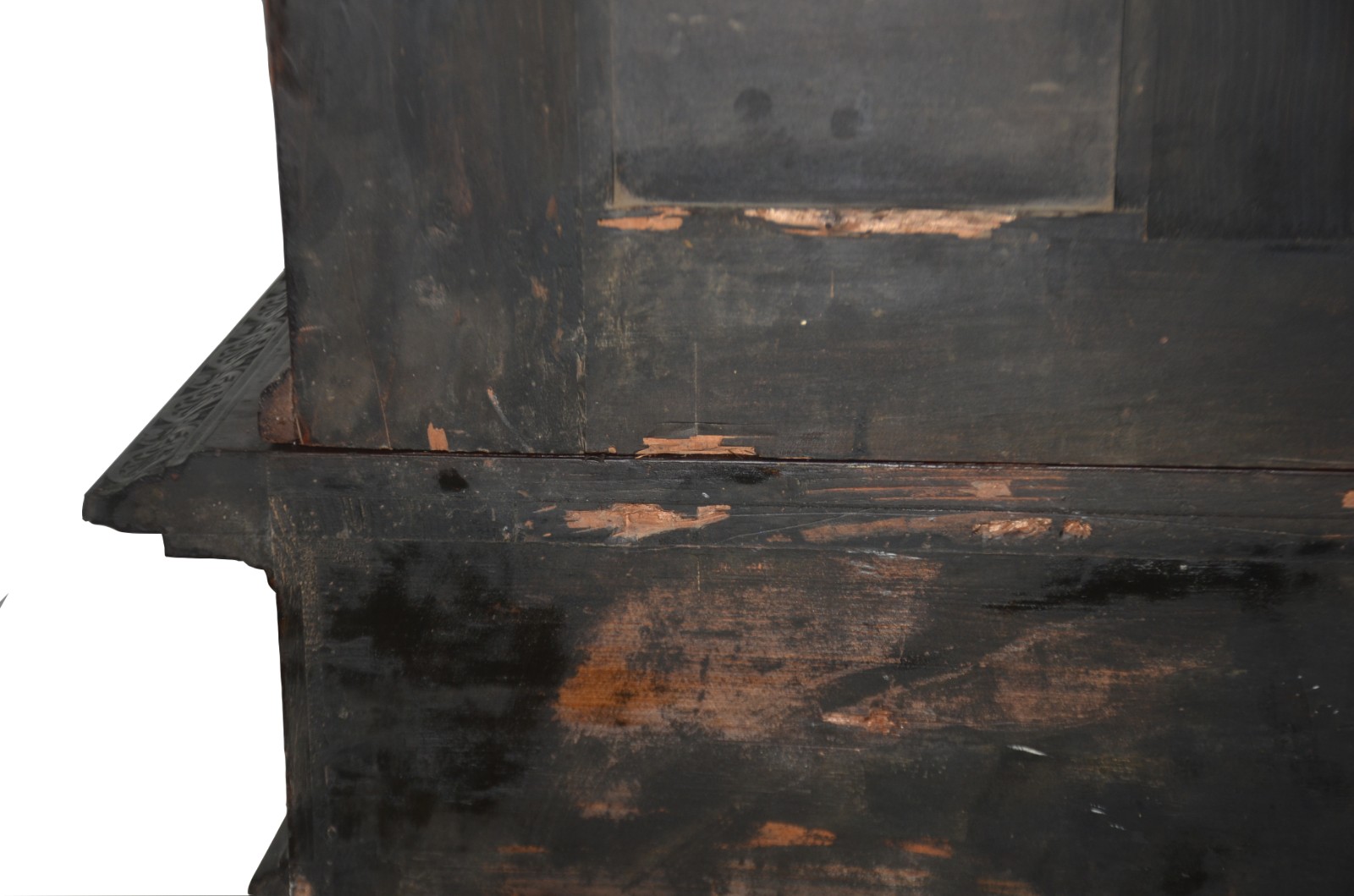 Grande móvel aparador italiano de madeira nobre, parte inferior com... - foto 7 de 8