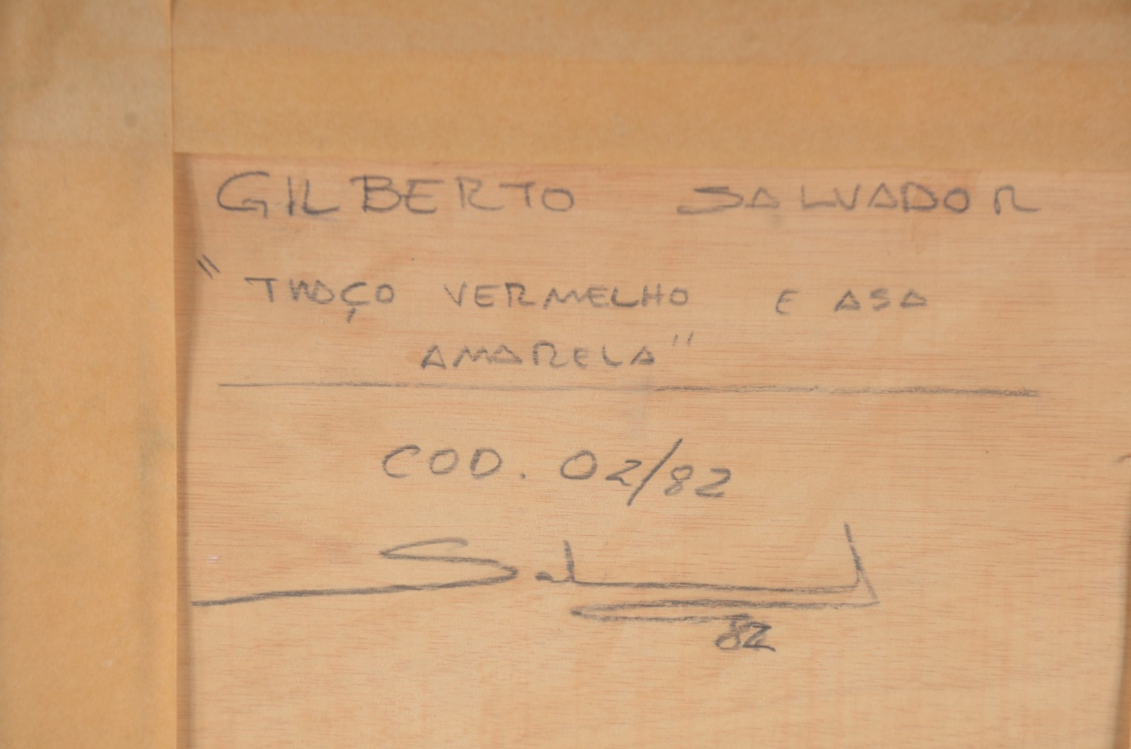 Gilberto Salvador (1946), Traço Vermelho e Asa Amarela - foto 5 de 6