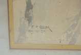 F. P. COLOM, Paisagem do Rio de Janeiro vista d... - Aquarela sobre papel - assinada e datada Rio, 1917. Com pequenos furos.