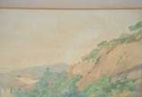 F. P. COLOM, Paisagem do Rio de Janeiro vista d... - Aquarela sobre papel - assinada e datada Rio, 1917. Com pequenos furos.