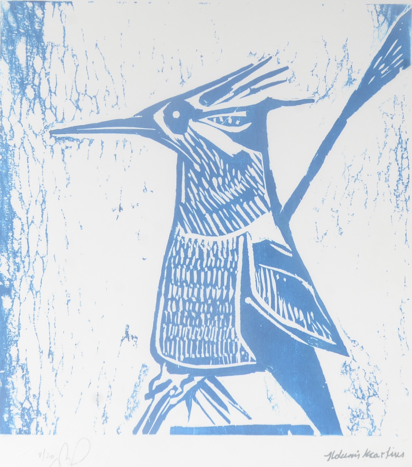 Aldemir Martins (1922-2006), Pica pau Azul - foto 1 de 5