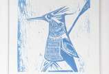 Aldemir Martins (1922-2006), Pica pau Azul - Serigrafia - tiragem 8/20.
