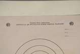 Nelson Leirner (1932-2020),  - Duas folhas papel “Official 25 Ft. Qualification Target (tiro ao alvo), com carimbos e colagens e uma dedicatória para Liane. Está dentro de um envelo