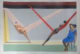 Hector Carybé (1911-1997), Figuras - Serigrafia assinada.