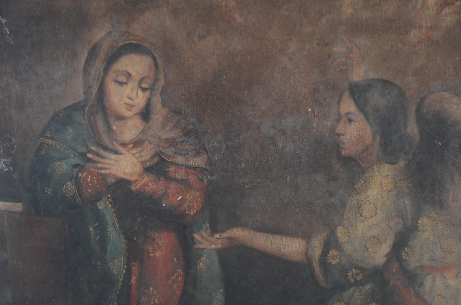 Escola Cusquenha (1538), Virgem Maria e arcanjo - foto 5 de 11