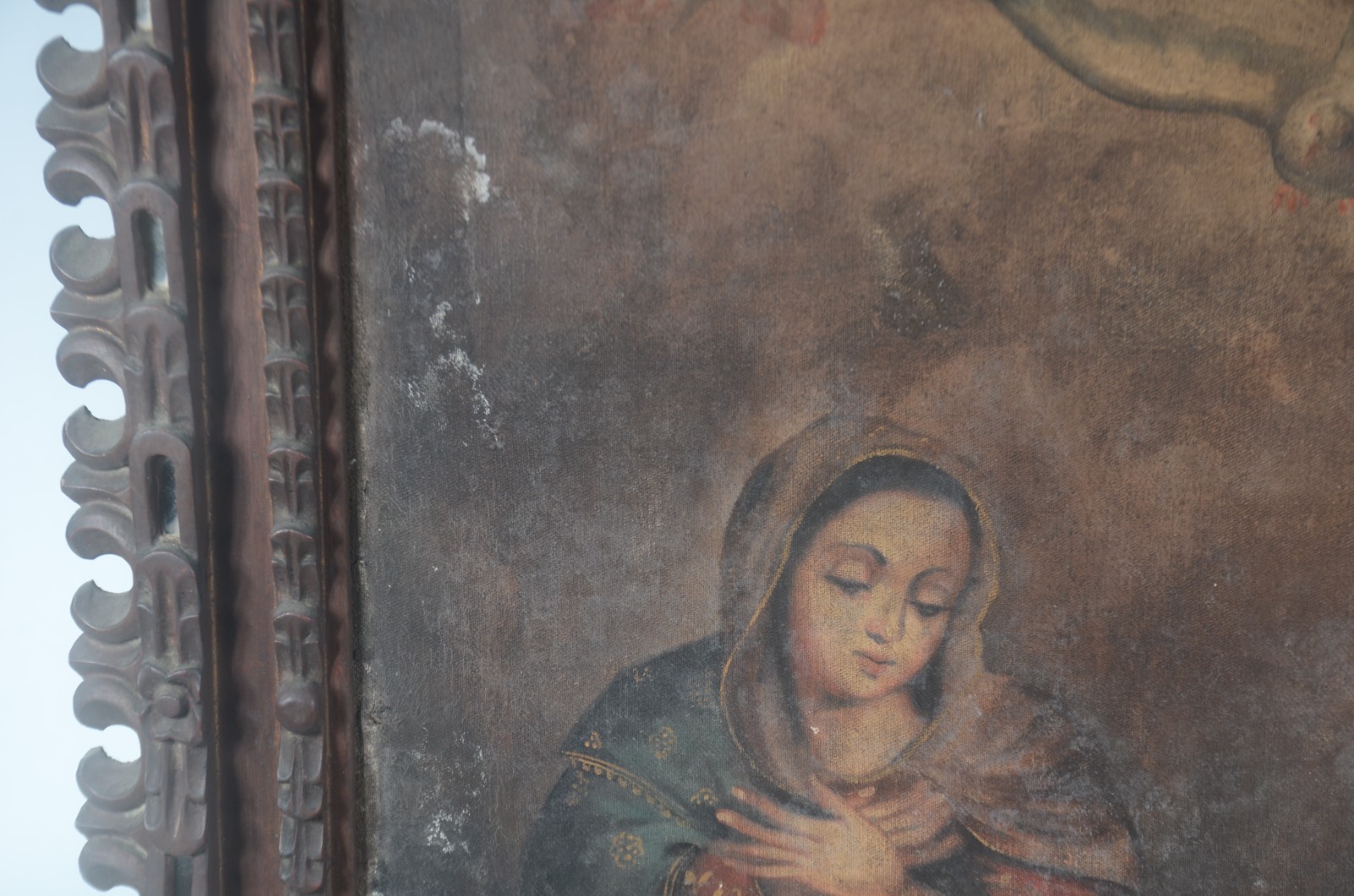 Escola Cusquenha (1538), Virgem Maria e arcanjo - foto 8 de 11