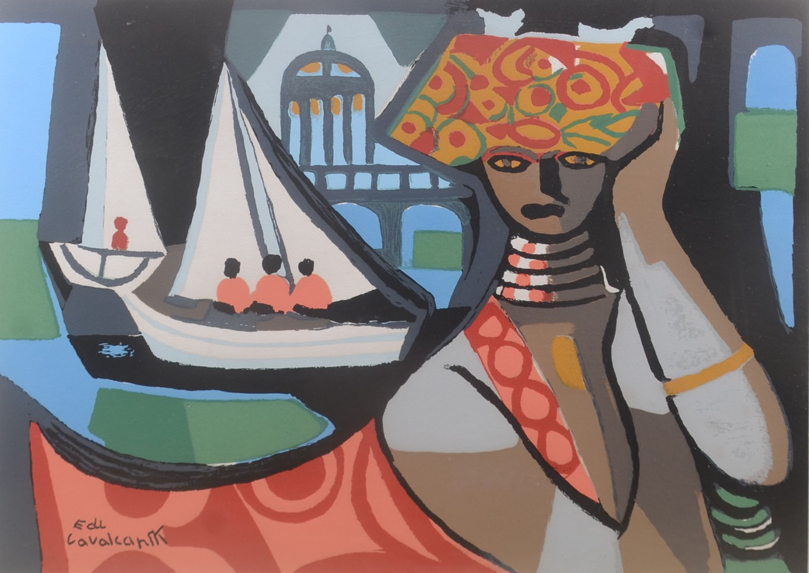 Di Cavalcanti (1897-1976), Figura com barco - foto 1 de 9