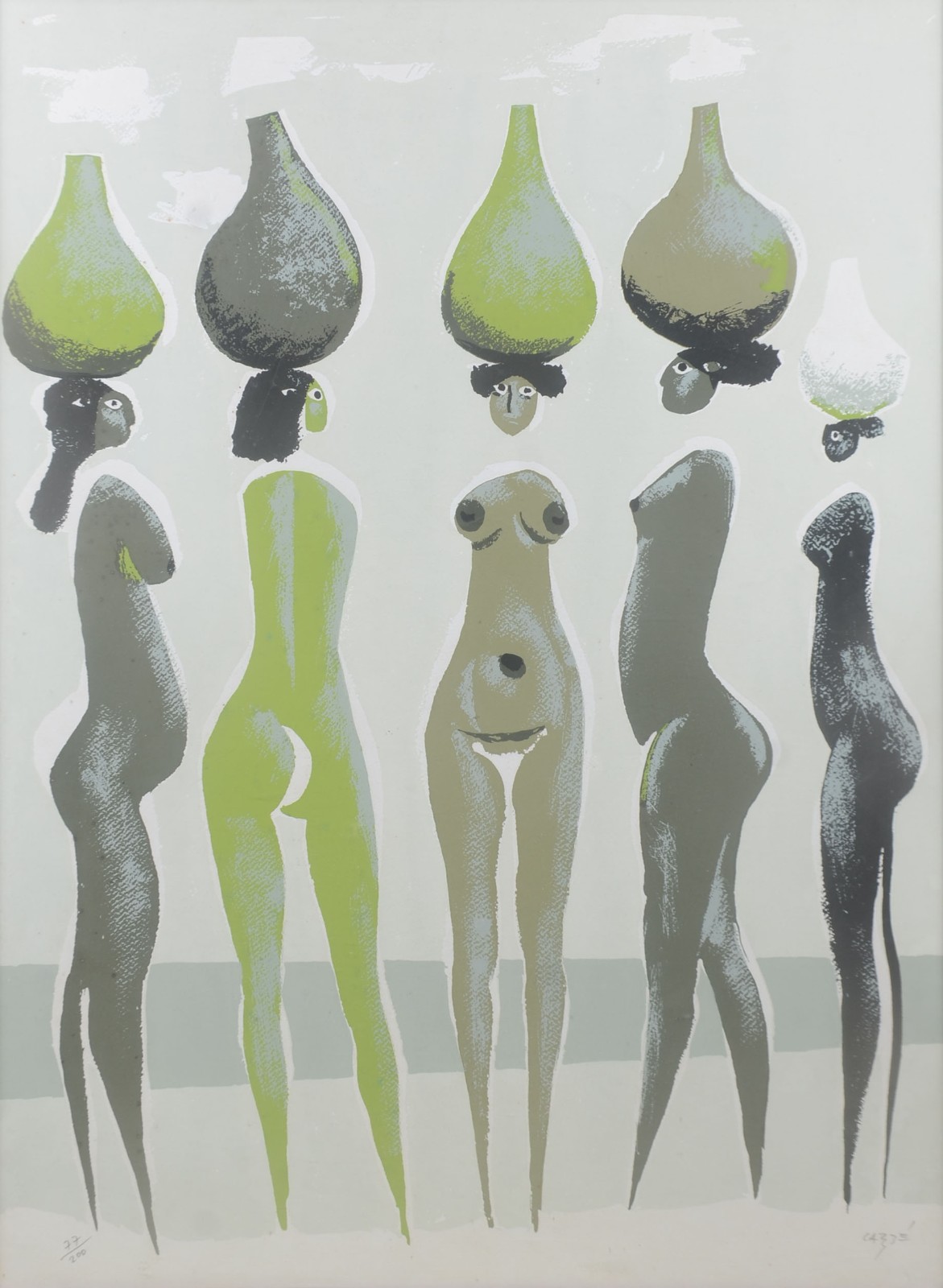 Hector Carybé (1911-1997), Figuras femininas - foto 1 de 5