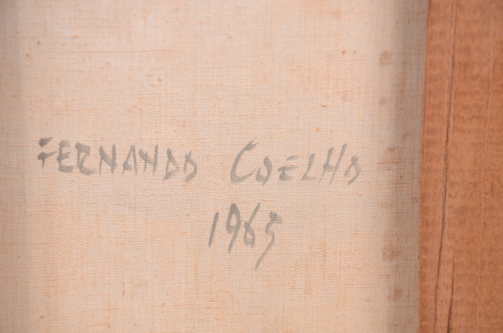 Dois quadros - óleo sobre tela, datados 1965. - foto 6 de 6