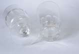 Serviço de cristal facetado, composto por: 18 c... - Serviço de cristal facetado, composto por: 18 copos longos; 9 para água; 6 para vinho tinto, com pé alto; 6 para vinho branco e 4 para licor. To...