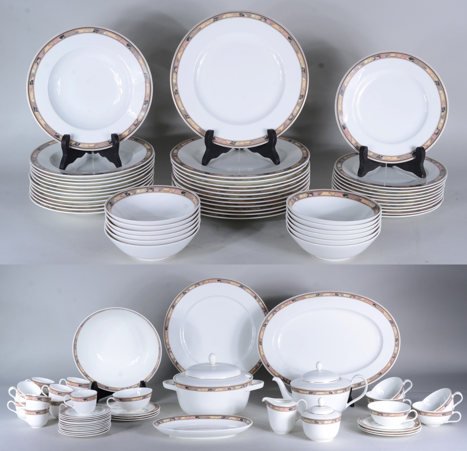 Aparelho de jantar, chá e café de porcelana alemã Hutschenreuther... - foto 1 de 11