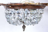 Lanterna de bronze com  gostas de cristal  - Lanterna de bronze com  gostas de cristal 