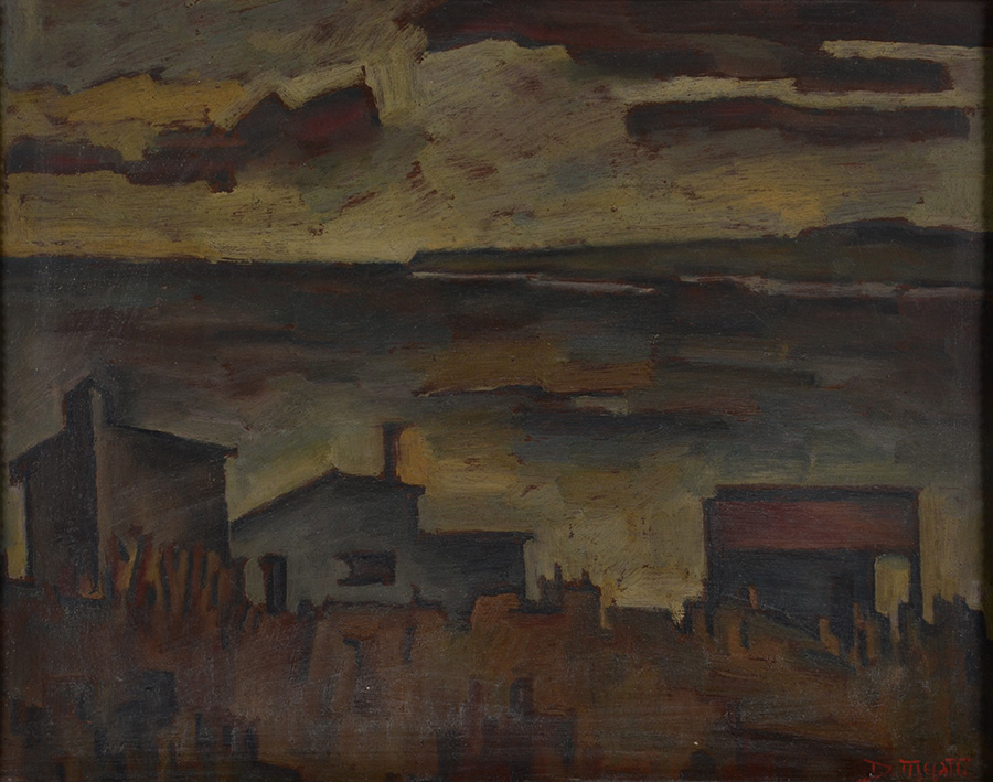 DARIO MECATTI (1909 - 1976) - "Cabo Polonio" - ose - 40 x 49 - foto 2 de 5