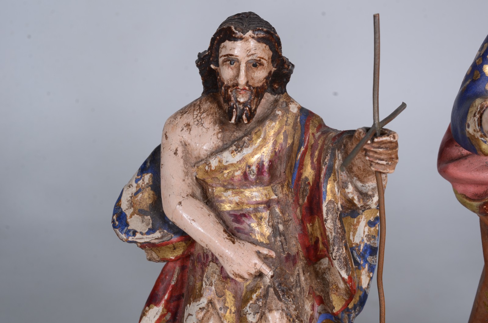 São João Baptista e São Joaquim - Duas antigas imagens de madeira... - foto 8 de 9