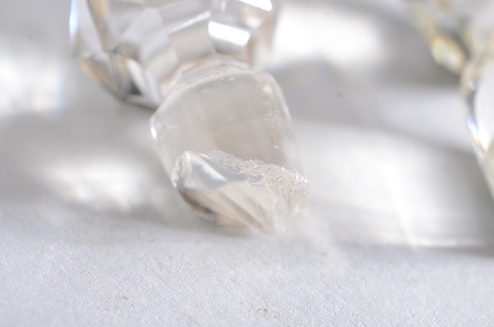 Conjunto para toilette de cristal double âmbar lapidado, composto de... - foto 9 de 9