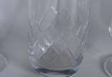 Diversos copos de vidro/cristal, sendo: 4 taças... - Diversos copos de vidro/cristal, sendo: 4 taças para vinho, 8 copos longos lapidados, 10 copos baixos para whisky, 8 taças para conhaque Cognac ...