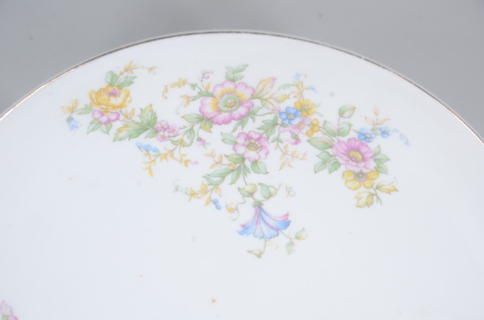 Pequeno serviço de chá de porcelana Mauá, fundo branco, decorado com... - foto 5 de 7