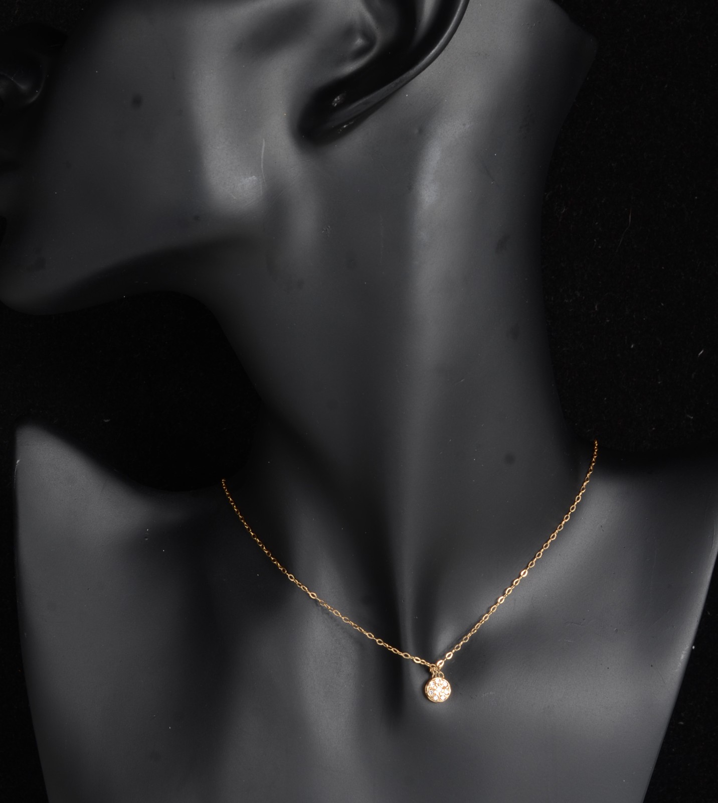 Colar de ouro 18 k., contraste 750 com pendente "ponto de luz"... - foto 8 de 8