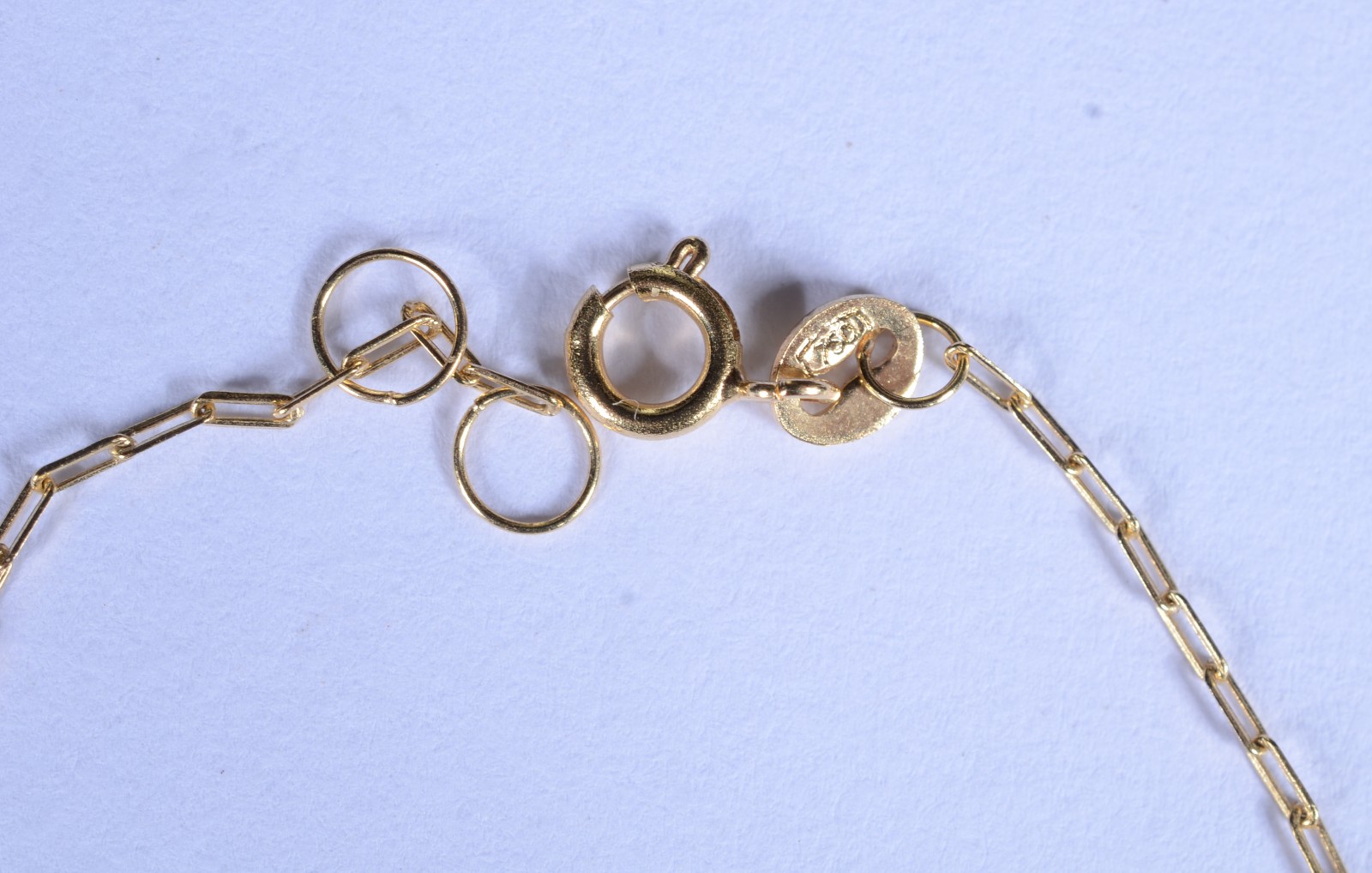 Pulseira para criança de ouro 18 k., contraste 750 com placa. (Por... - foto 3 de 4