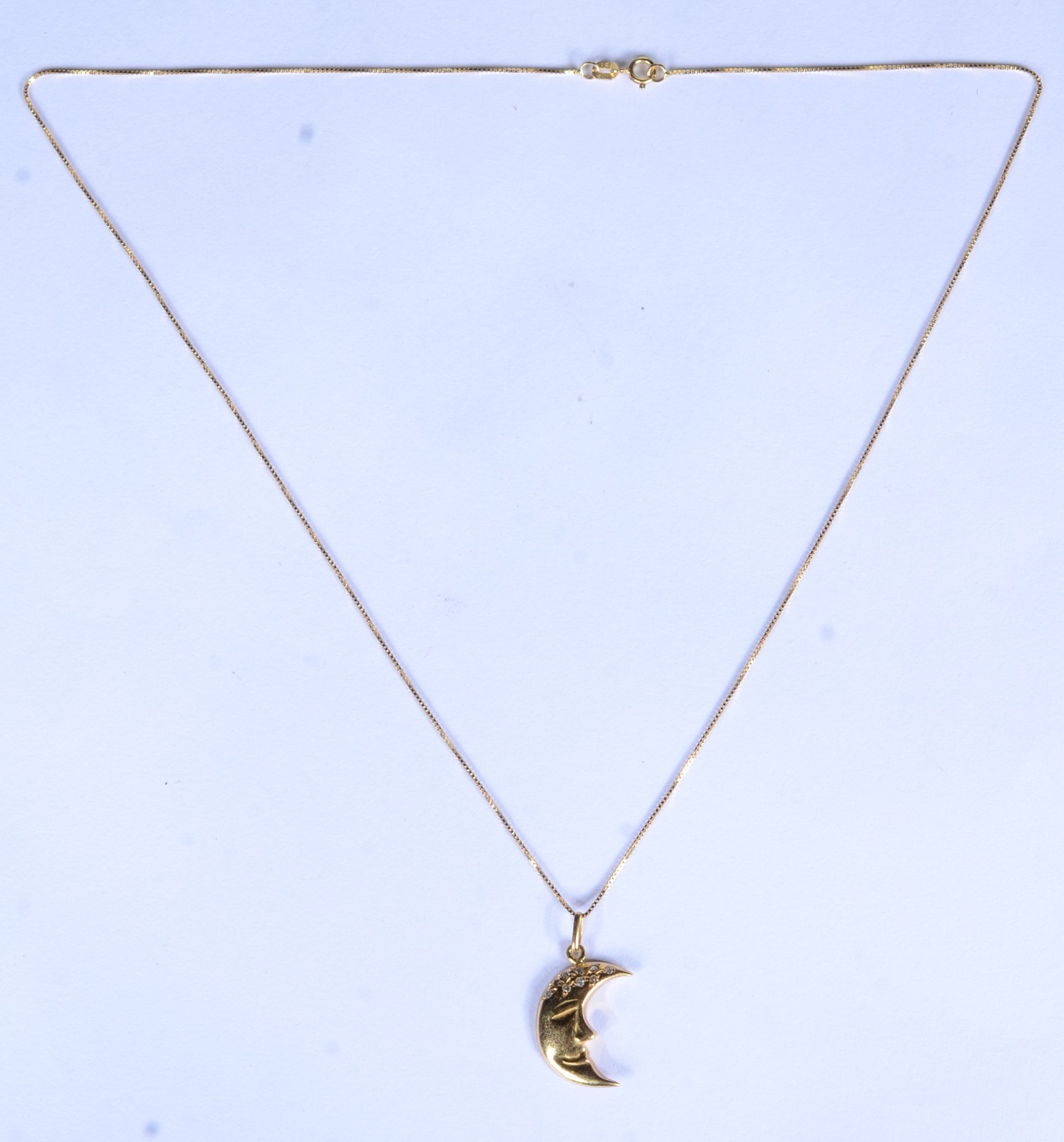 Colar de ouro 18 k., contraste 750 feitio veneziano com pendente de... - foto 2 de 8