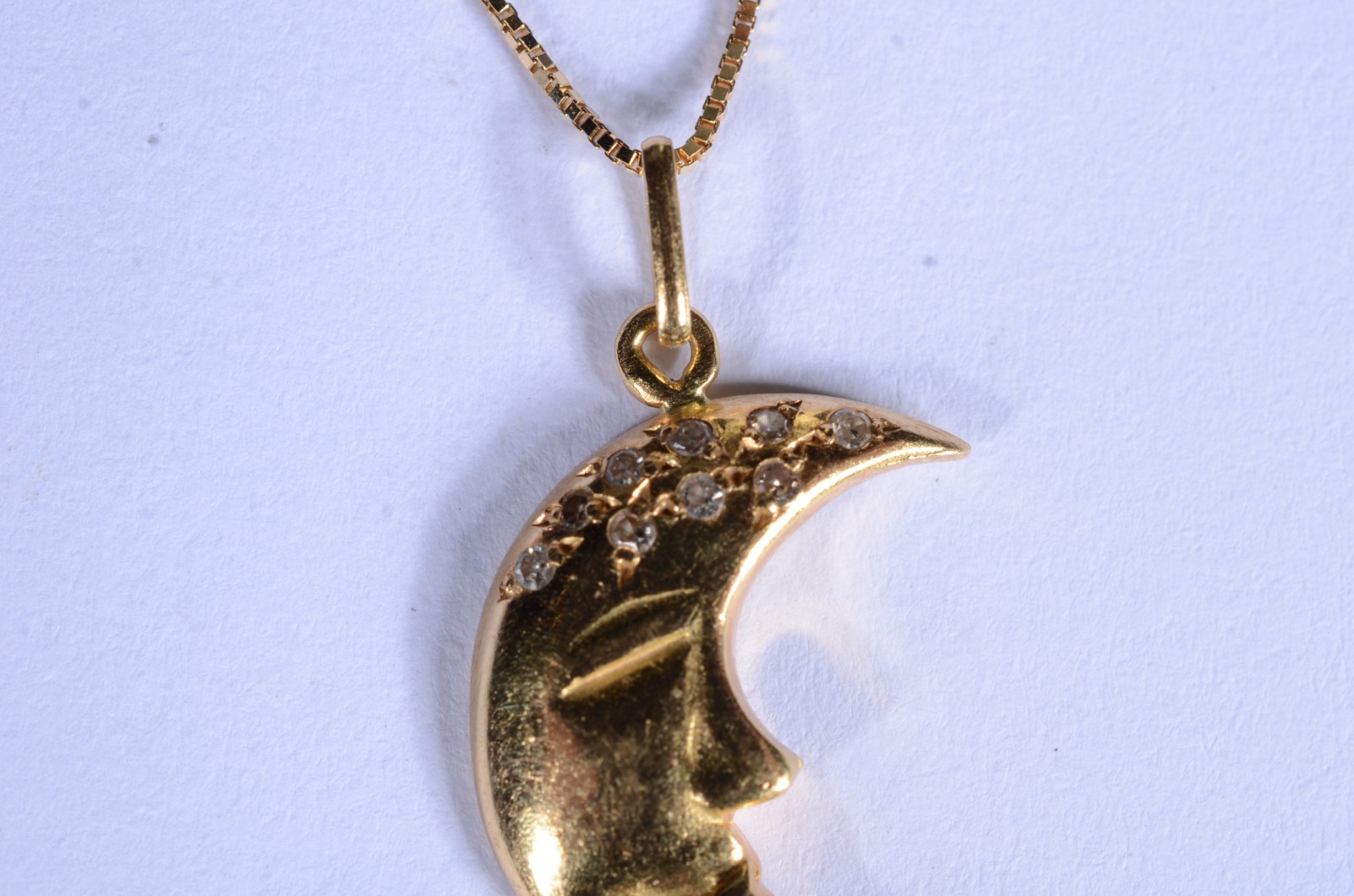Colar de ouro 18 k., contraste 750 feitio veneziano com pendente de... - foto 3 de 8