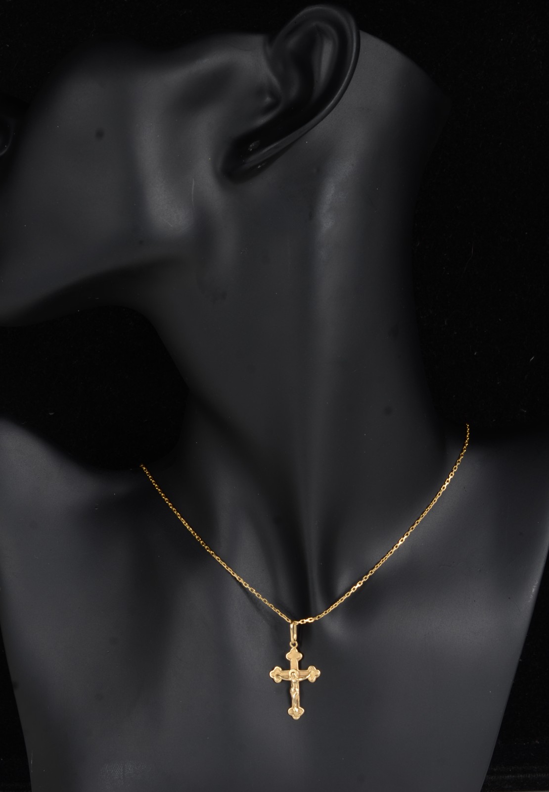 Colar de ouro 18 k., contraste 750 feitio italiano com crucifixo... - foto 4 de 9
