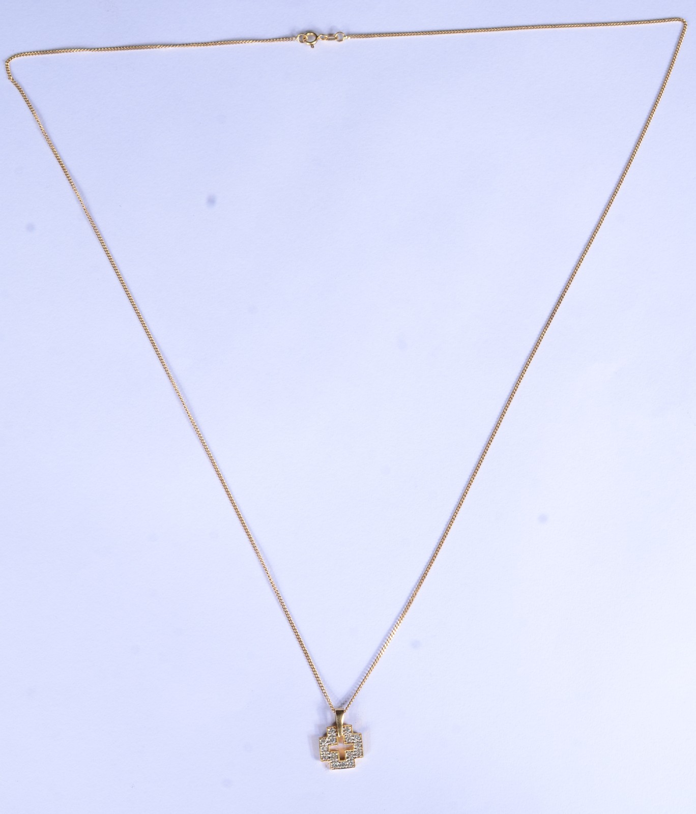 Colar de ouro 18 k., contraste 750 feitio veneziano com pendente... - foto 2 de 7