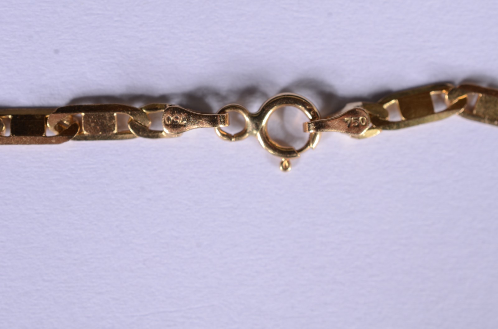 Pulseira de ouro 18 k, contraste 750, modelo italiano batido. (Por... - foto 6 de 7